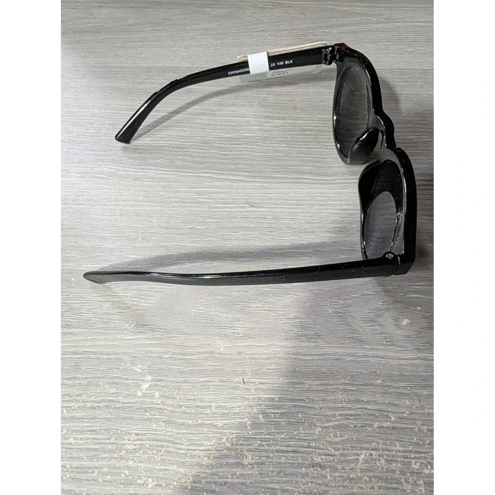 West Loop Women Black Round Retro Sunglasses 100% UVA UVB Protection 25 146 BLK